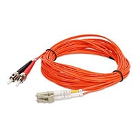 Proline 2m LC (M) to ST (M) Orange OM1 Duplex Fiber OFNR Patch Cable