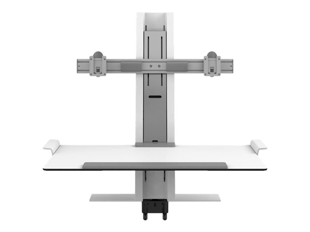 Humanscale QuickStand mounting kit - for 2 LCD displays / keyboard - white