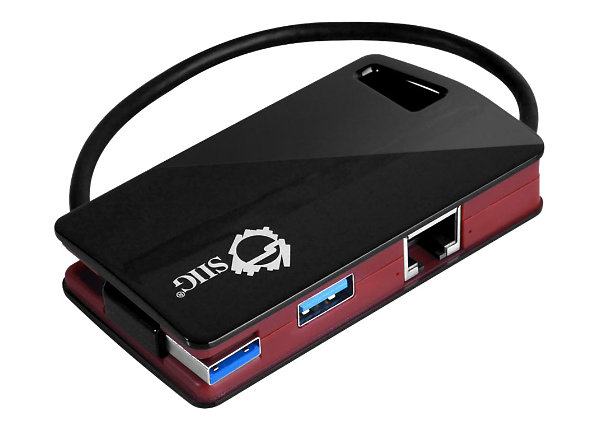 SIIG SuperSpeed USB 3.0 LAN Hub - Type-C Ready - network adapter