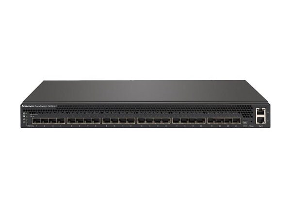 Lenovo RackSwitch G8124E - switch - 24 ports - managed - rack-mountable