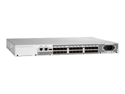 HPE 8/8 Base (0) e-port SAN Switch - switch - 8 ports - managed - rack-mountable