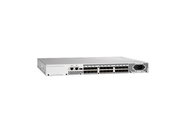 HPE 8/8 Base (0) e-port SAN Switch - switch - 8 ports - managed - rack-mountable