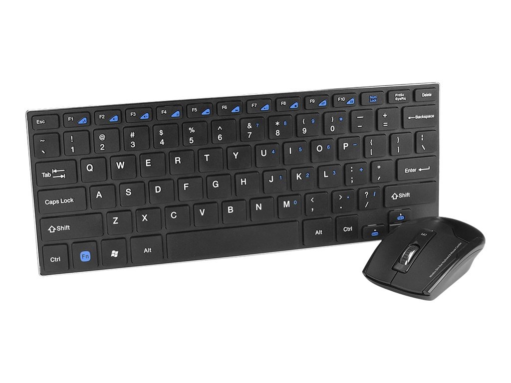 SIIG Wireless Slim-Duo - keyboard and mouse set - black