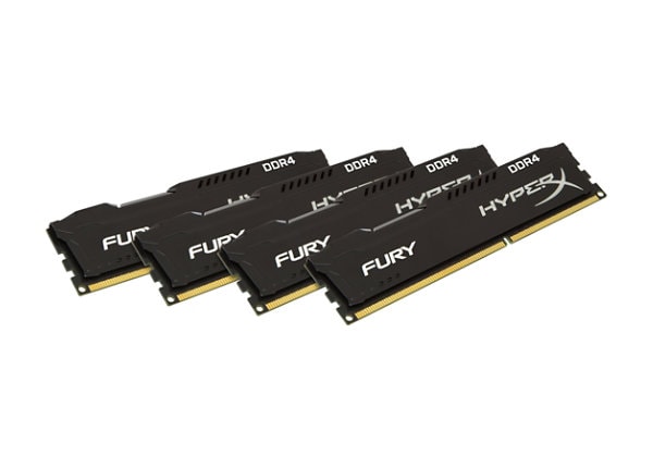 HyperX FURY - DDR4 - 64 GB: 4 x 16 GB - DIMM 288-pin