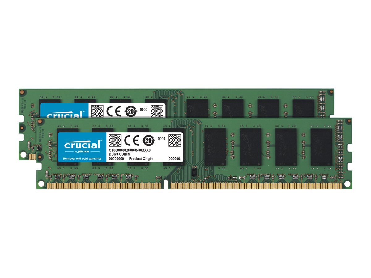 Crucial - DDR3L - 16 GB: 2 x 8 GB - DIMM 240-pin - unbuffered