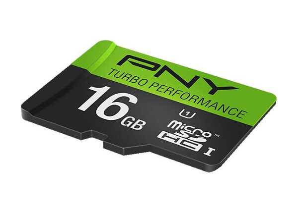 PNY Turbo Performance - flash memory card - 16 GB - microSDHC UHS-I