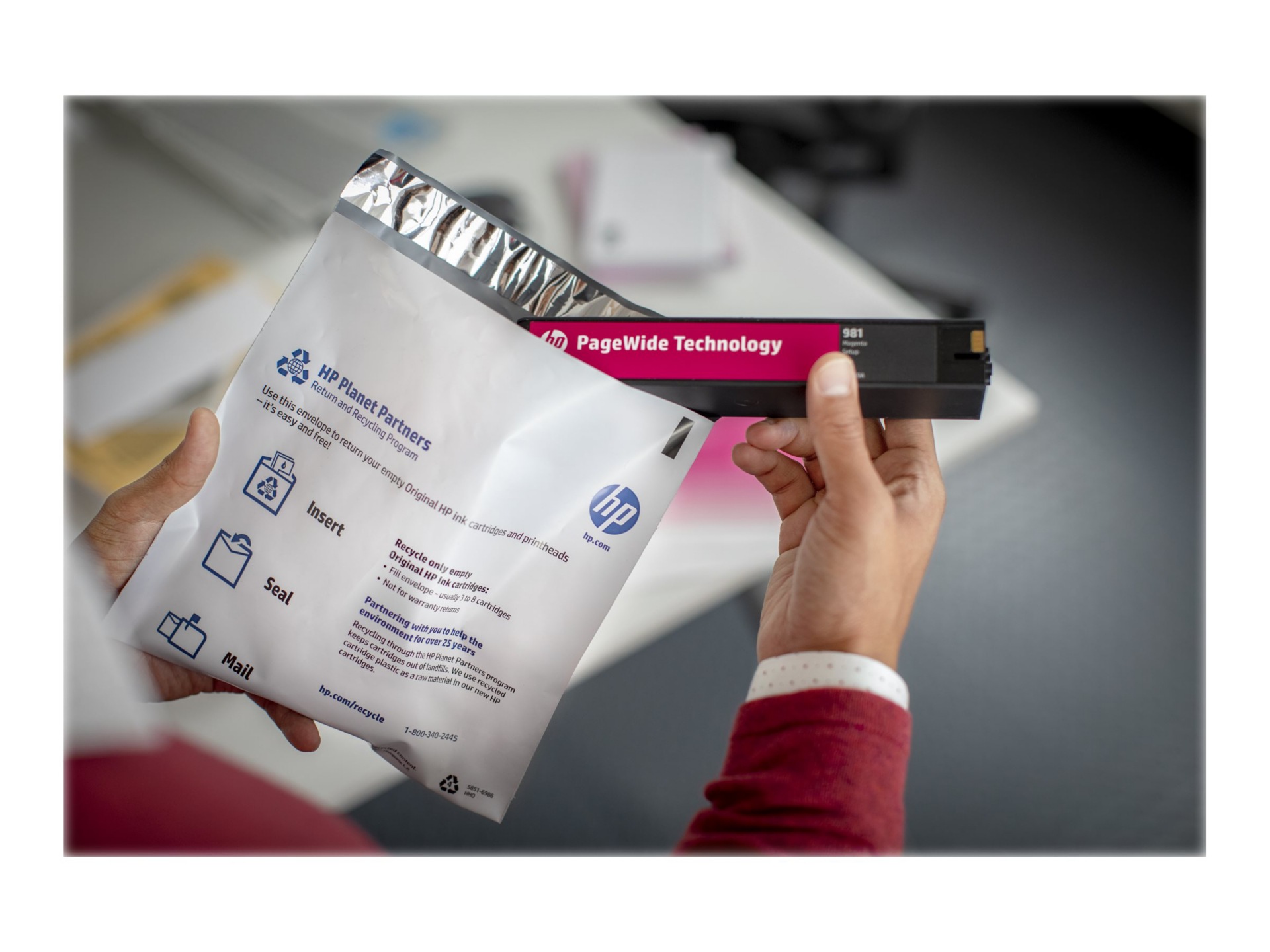 Thumbnail 5 of 19 for HP 972X (L0R98AN) Original High Yield Page Wide Ink Cartridge - Single Pack - Cyan - 1 Each
