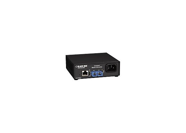 Black Box Layer 1 Gigabit Media Converter Single-Strand - fiber media converter - Gigabit Ethernet