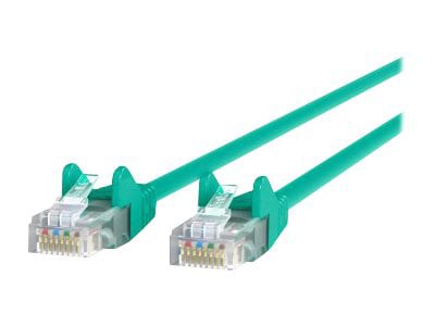 Belkin Cat6 3ft Green Ethernet Patch Cable, UTP, 24 AWG, Snagless, Molded, RJ45, M/M, 3'