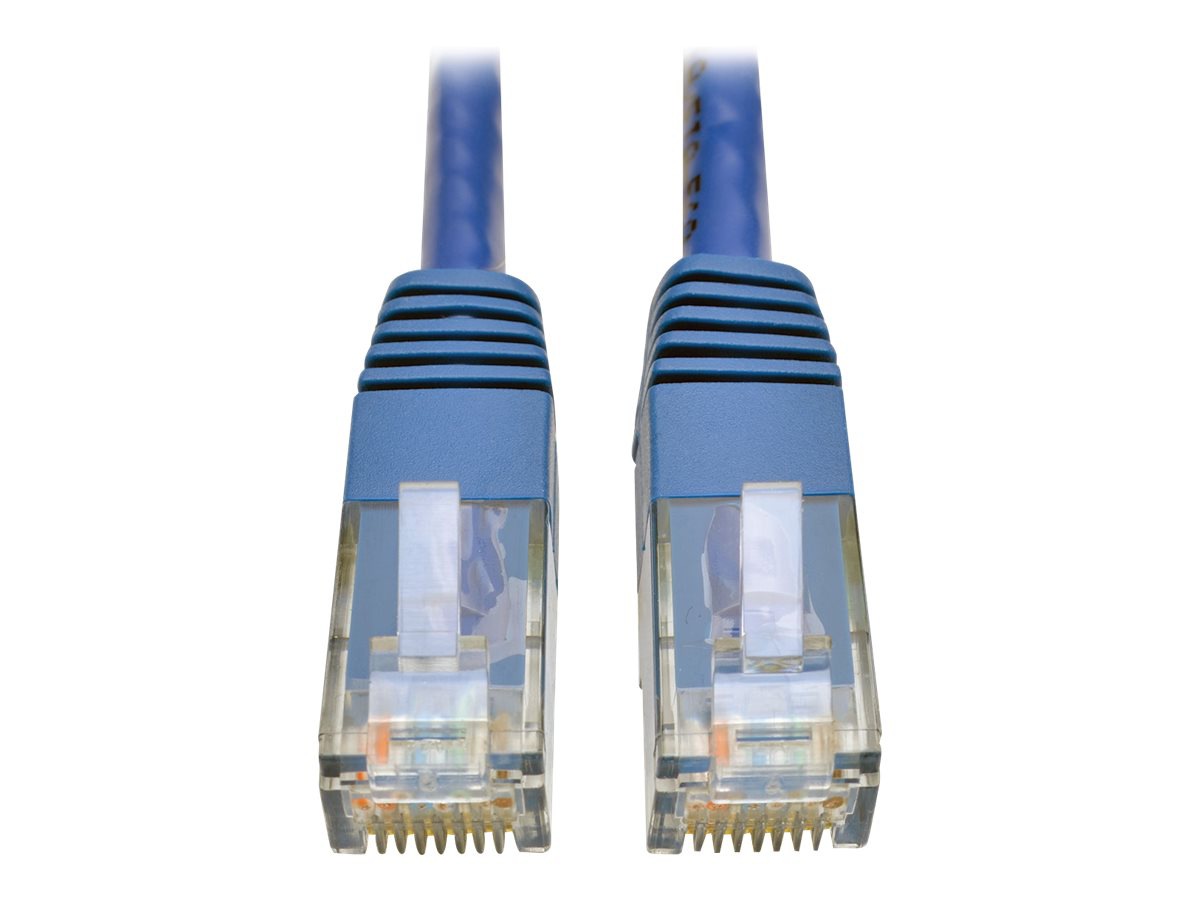 Eaton Tripp Lite Series Cat6 Gigabit Molded (UTP) Ethernet Cable (RJ45 M/M), PoE, Blue, 2 ft. (0.61 m) - patch cable -