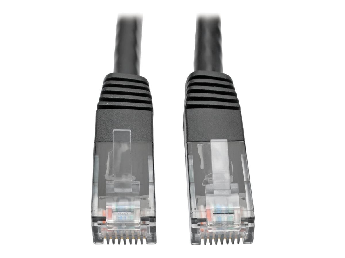Eaton Tripp Lite Series Cat6 Gigabit Molded (UTP) Ethernet Cable (RJ45 M/M), PoE, Black, 6 ft. (1.83 m) - patch cable -