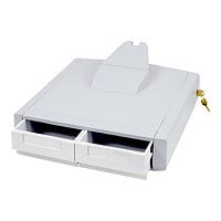 Ergotron StyleView Primary Storage Drawer, Double mounting component - gray, white