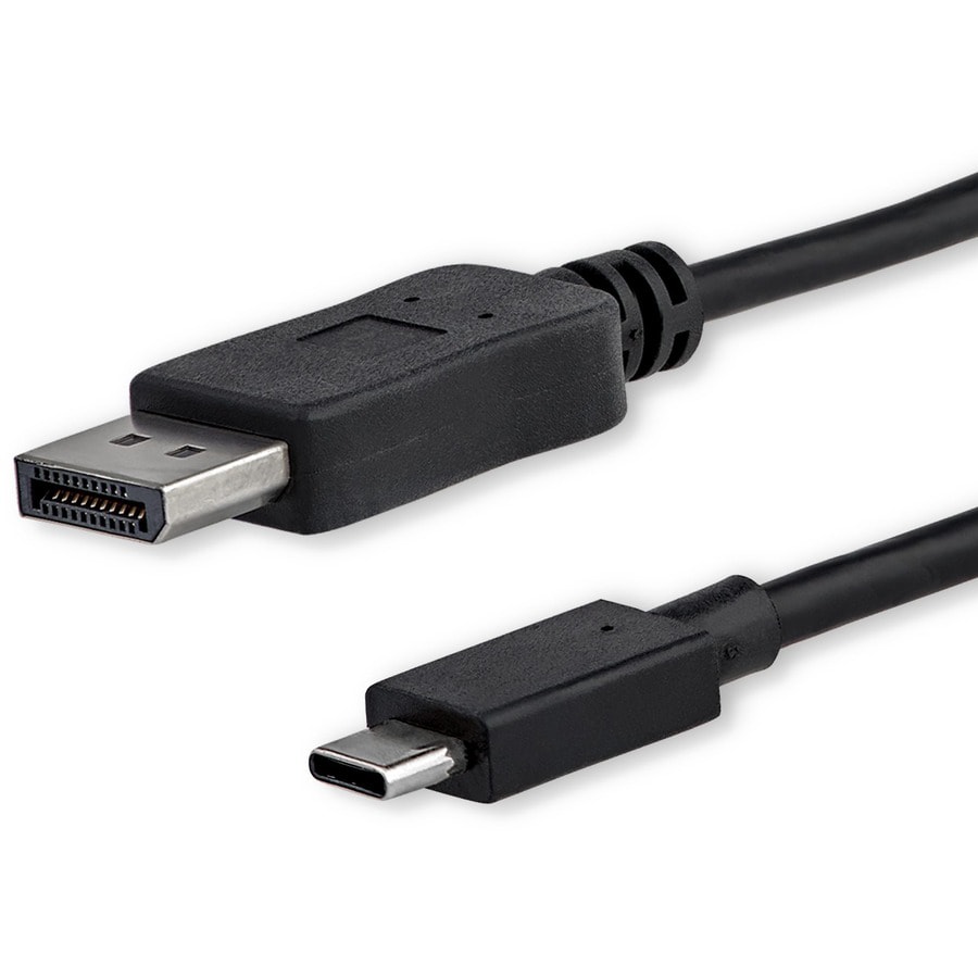 Ud Ondartet tumor bacon StarTech.com 3ft USB C to DisplayPort 1.2 Cable 4K 60Hz -TB3 or USB Type-C  to DP Adapter Cable Black - CDP2DPMM1MB - Monitor Cables & Adapters -  CDW.com