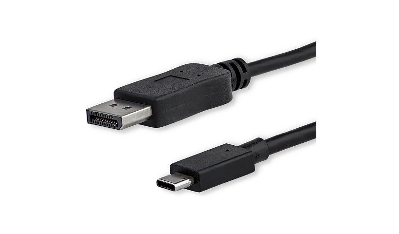 StarTech.com 3ft USB C to DisplayPort 1.2 Cable 4K 60Hz -TB3 or USB Type-C to DP Adapter Cable Black