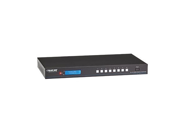 Black Box 8 x 8 Video Matrix Switcher - video/audio switch - rack-mountable