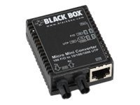 Black Box Micro Mini Media Converter - fiber media converter - 10Mb LAN, 100Mb LAN, 1GbE