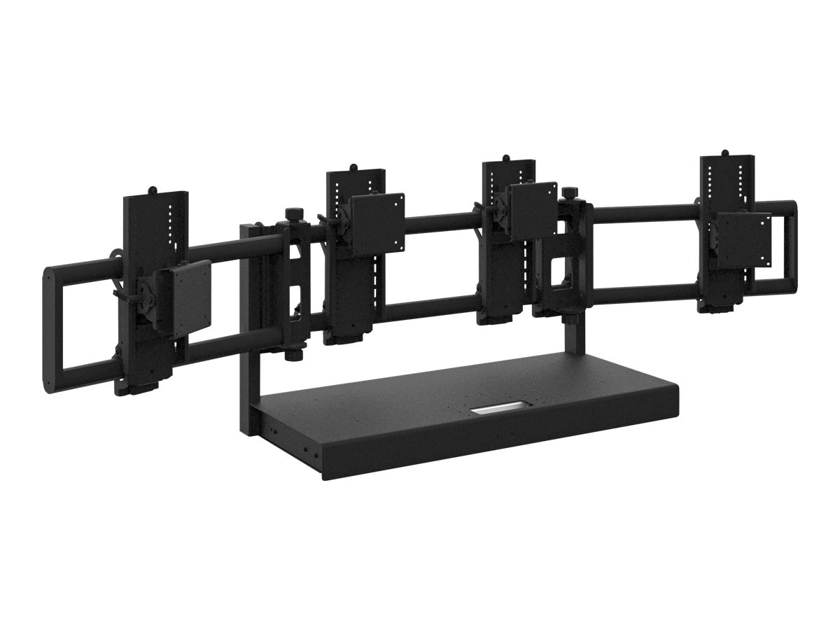 Anthro Monitor Easy Track mounting kit - for 3 LCD displays - black
