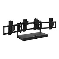 Anthro Monitor Easy Track mounting kit - for 3 LCD displays - black