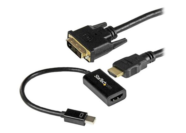 StarTech.com 2-Piece Kit - Active mDP to HDMI Adapter and HDMI to DVI Cable - video converter