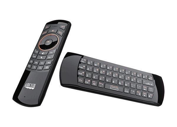 Adesso SlimTouch 4030 - keyboard, mouse and remote control set - black