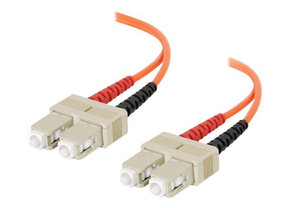 C2G SC-SC 62.5/125 OM1 Duplex Multimode PVC Fiber Optic Cable (LSZH) - patch cable - 19.7 ft - orange