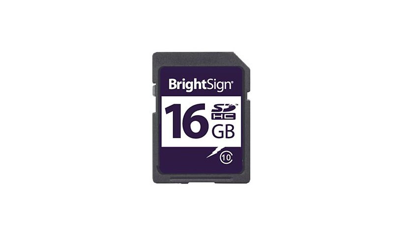 BrightSign - carte mémoire flash - 16 Go - SDHC