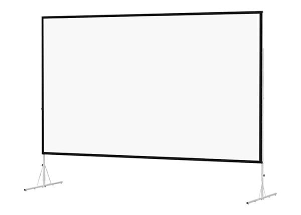 Da-Lite Fast-Fold Deluxe Screen System HDTV Format - projection screen with heavy duty legs - 161 in (161 in)