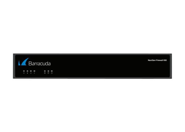 Barracuda NextGen Firewall X-Series X50 - firewall - with 5 years Energize Updates + Instant Replacement