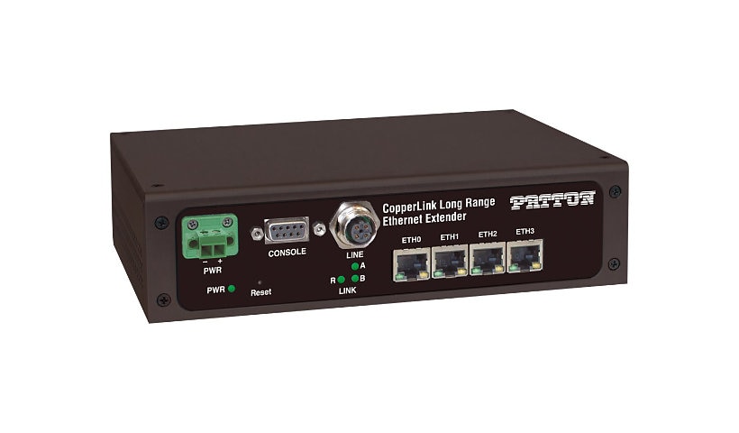 Patton CopperLink CL2302E/CC/4ETH/DC - network extender - 10Mb LAN, 100Mb LAN