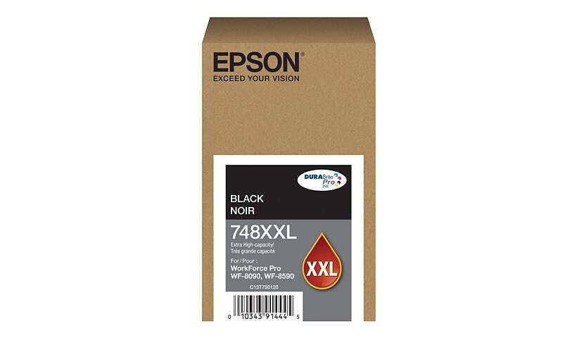 Epson 748XXL - Capacité très élevée - noir - original - cartouche d'encre