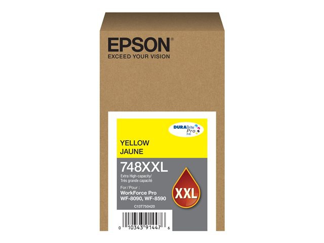 Epson 748XXL - Extra High Capacity - yellow - original - ink cartridge