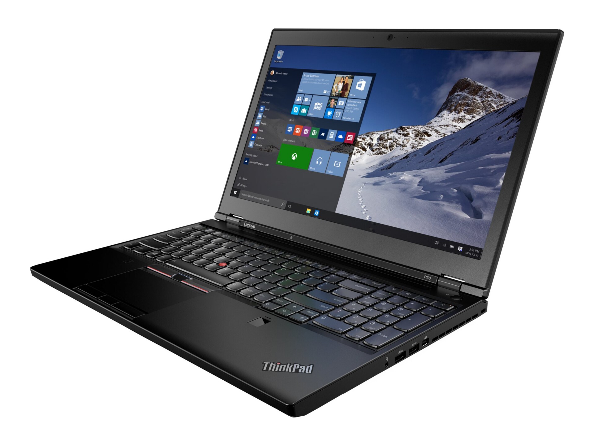 Lenovo P50 Core i7-6820HQ 512GB SSD 16GB RAM Windows 10 Pro