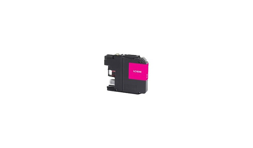 Clover Remanufactured Ink for Brother LC103M, Magenta, 600 page yield