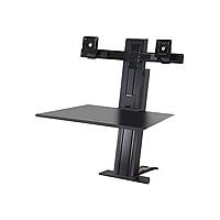 Ergotron WorkFit-SR Dual Monitor Standing Desk Workstation - mounting kit -