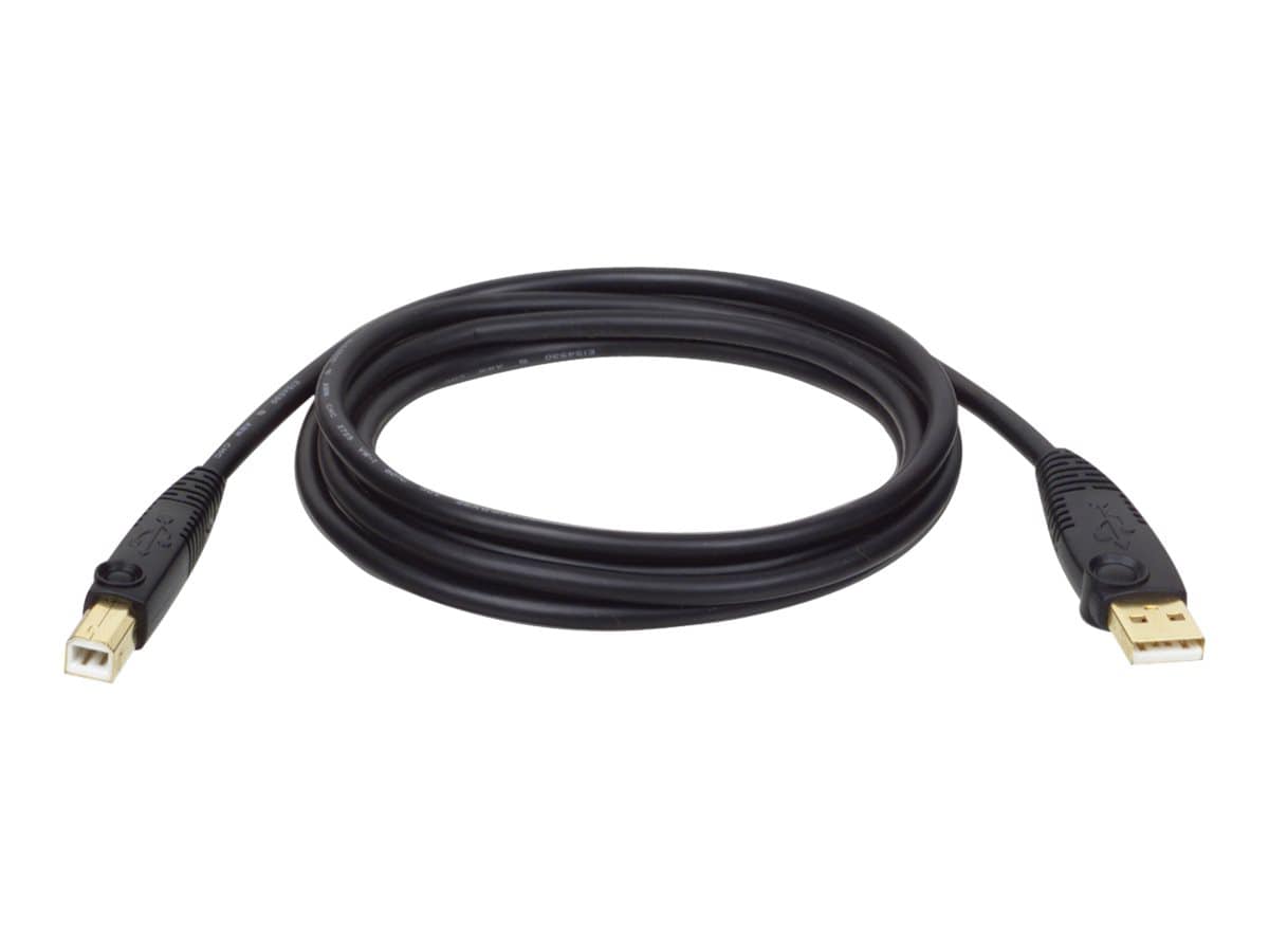 Niet genoeg verstoring barrière Tripp Lite 10ft USB 2.0 Hi-Speed A/B Device Cable Shielded M/M 10' - USB  cable - USB to USB Type B - 10 ft - U022-010 - USB Cables - CDW.com