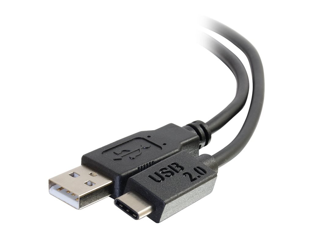 C2G 3ft USB C to USB A Cable - USB C 2.0 to USB Cable - 480 Mbps - Black -