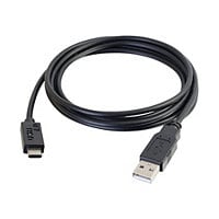 C2G 6ft USB C to USB A Cable - USB C 2.0 to USB Cable - 480Mbps - Black - M
