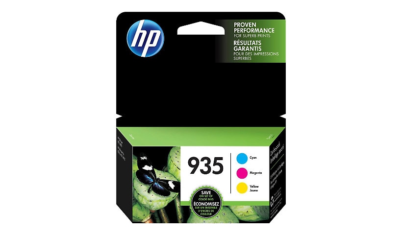 HP 935 3 Ink Cartridge Combo Pack - Yellow, Cyan, Magenta - Original