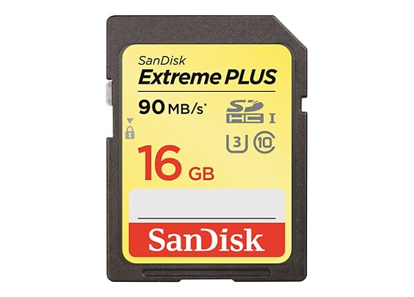 SanDisk Extreme PLUS - flash memory card - 16 GB - SDHC UHS-I