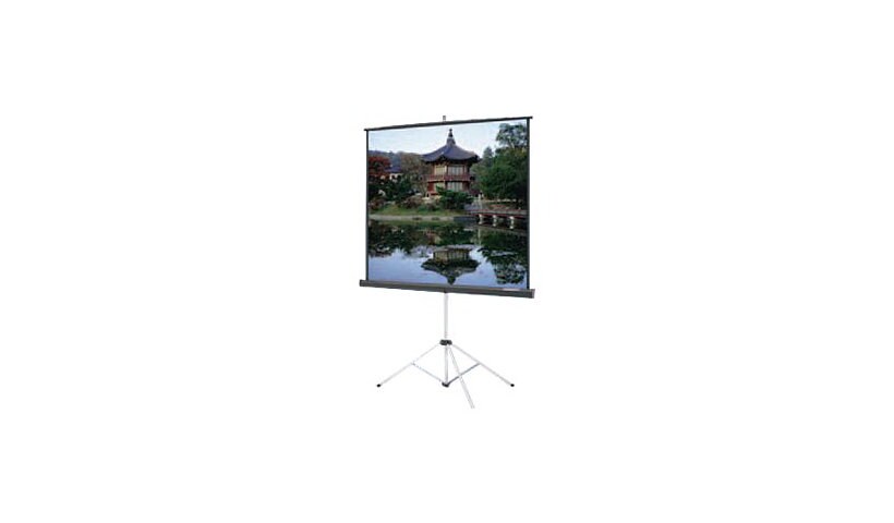Da-Lite Picture King Square Format - projection screen with tripod - 136 in