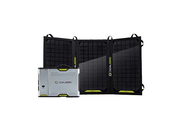 Goal Zero Sherpa 100 Solar Kit - external battery pack - AC / car / solar / USB - NMC - 8800 mAh