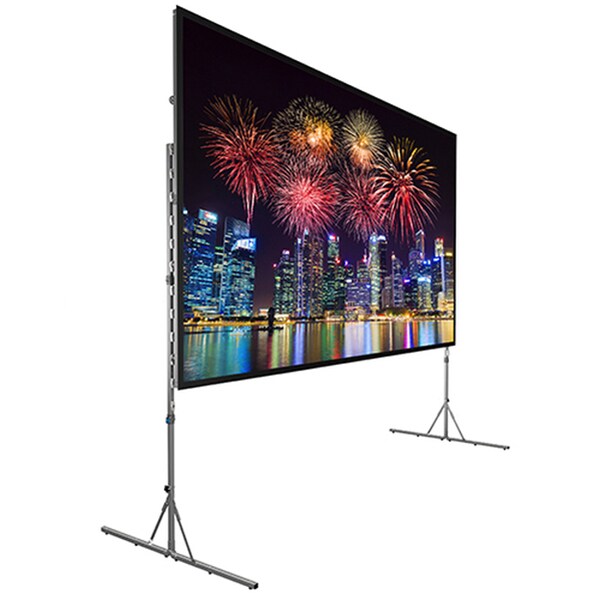 Da-Lite Fast-Fold Deluxe Projection Screen System - Portable Folding Frame Projection Screen - 163in Screen