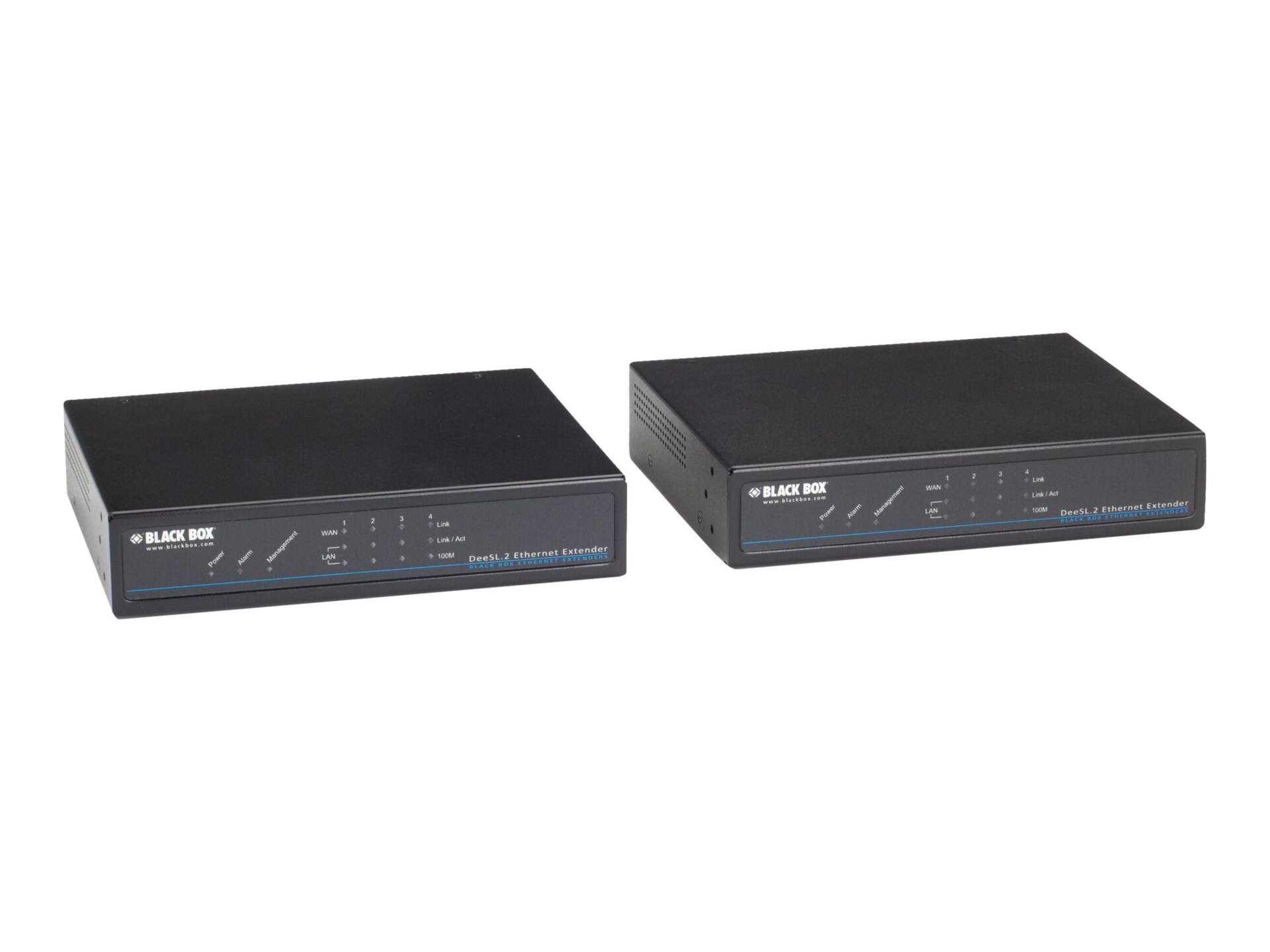 Black Box Ethernet Extender Kit G-SHDSL 2-Wire - Kit - network extender - 10Mb LAN, 100Mb LAN - TAA Compliant