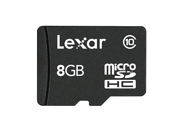 Lexar - flash memory card - 8 GB - microSDHC