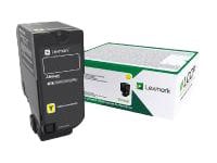 Lexmark - High Yield - yellow - original - toner cartridge - LCCP, LRP