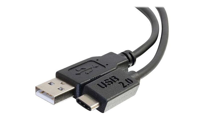 C2G 12ft USB C to USB A Cable - USB C to A Cable - USB 2.0 - 480Mbps - Black - M/M