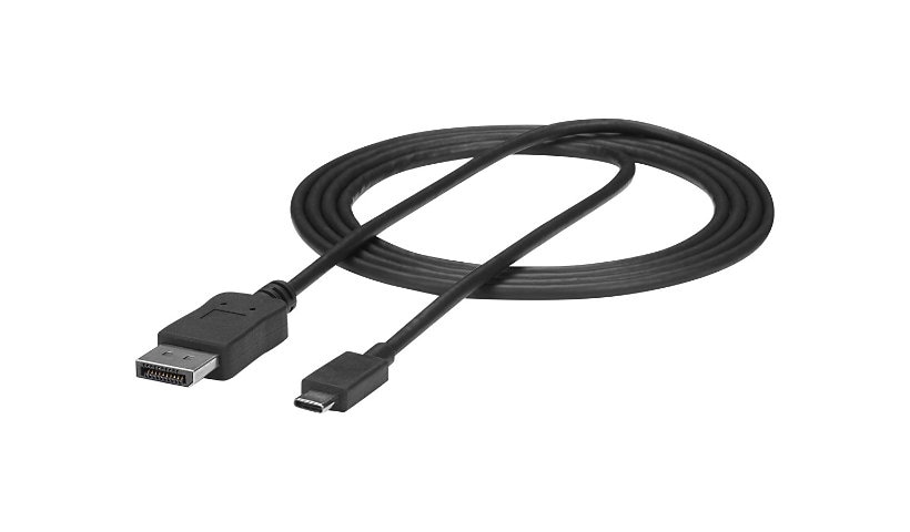 StarTech.com 6ft/1.8m USB C to DisplayPort 1.2 Cable 4K 60Hz - USB Type-C to DP Video Adapter Monitor Cable HBR2 - TB3