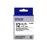 Epson LabelWorks LK-4WBN - bande d'étiquettes - 1 cassette(s) - Rouleau (1,2 cm x 9 m)