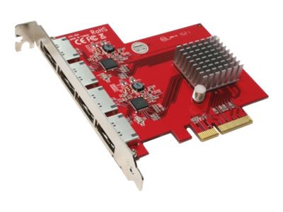 Addonics AD4ES6GPX4 - storage controller - eSATA 6Gb/s - PCIe x4
