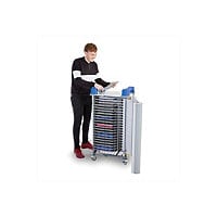LapCabby UniCabby 20-Device (up to 14") Mobile AC Horizontal Charging Cart - cart - for 20 tablets / notebooks - blue